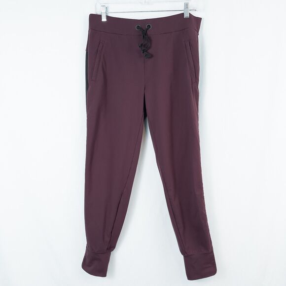 Athleta Metro Track Jogger Pants Womens Medium Auberge Athleisure Sporty 338183 - Picture 1 of 16